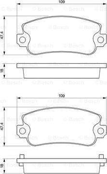 BOSCH 0 986 467 760 - Kit pastiglie freno, Freno a disco autozon.pro