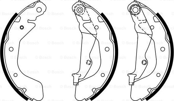 BOSCH 0 986 487 950 - Kit ganasce freno autozon.pro