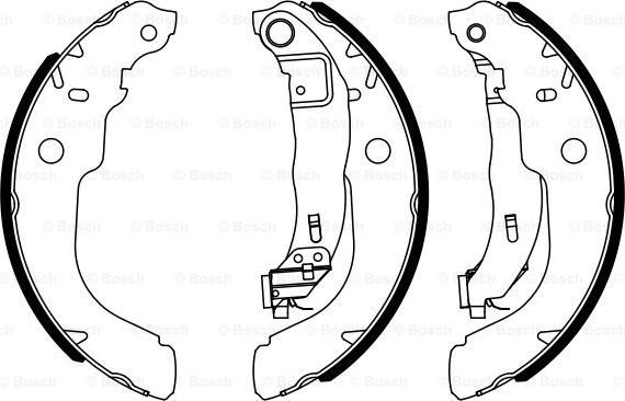 BOSCH 0 986 487 960 - Kit ganasce freno autozon.pro