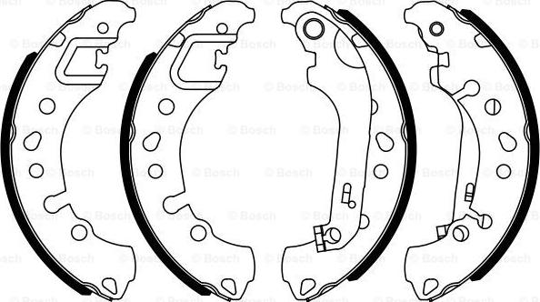 BOSCH 0 986 487 961 - Kit ganasce freno autozon.pro