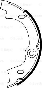 BOSCH 0 986 487 926 - Kit ganasce, Freno stazionamento autozon.pro