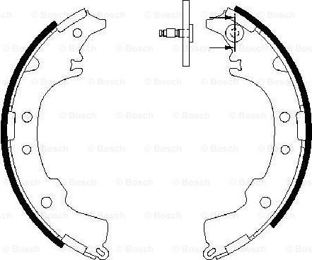 BOSCH 0 986 487 588 - Kit ganasce freno autozon.pro