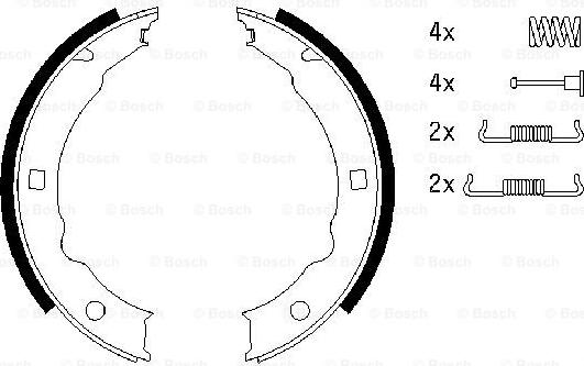 BOSCH 0 986 487 579 - Kit ganasce, Freno stazionamento autozon.pro