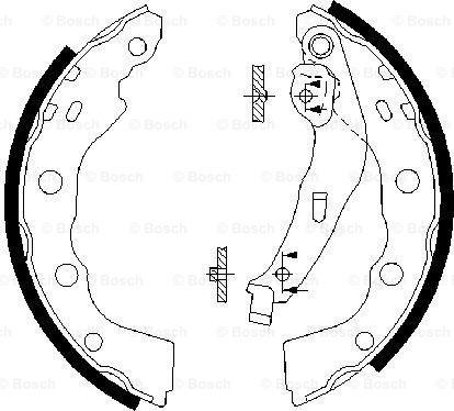 BOSCH 0 986 487 577 - Kit ganasce freno autozon.pro