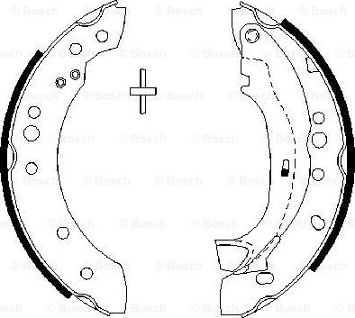 BOSCH 0 986 487 664 - Kit ganasce freno autozon.pro