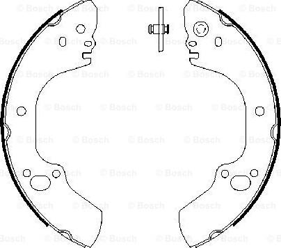 BOSCH 0 986 487 662 - Kit ganasce freno autozon.pro