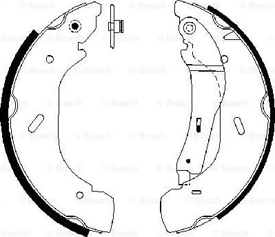 BOSCH 0 986 487 612 - Kit ganasce freno autozon.pro