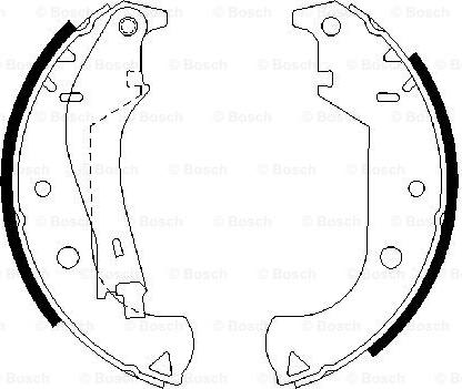 BOSCH 0 986 487 626 - Kit ganasce freno autozon.pro