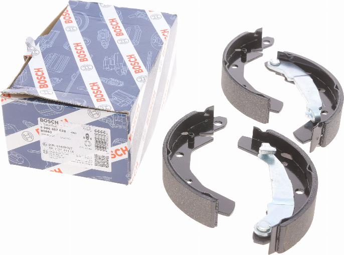 BOSCH 0 986 487 628 - Kit ganasce freno autozon.pro