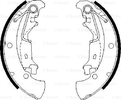 BOSCH 0 986 487 675 - Kit ganasce freno autozon.pro