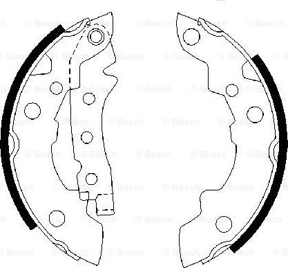 BOSCH 0 986 487 081 - Kit ganasce freno autozon.pro