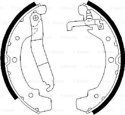 BOSCH 0 986 487 193 - Kit ganasce freno autozon.pro