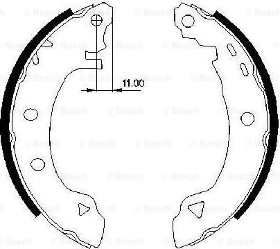 BOSCH 0 986 487 295 - Kit ganasce freno autozon.pro