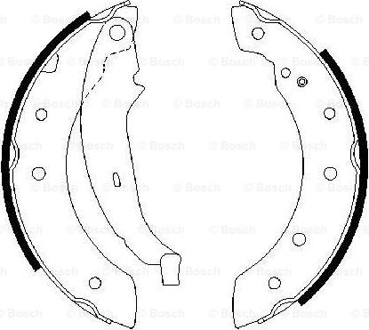 BOSCH 0 986 487 266 - Kit ganasce freno autozon.pro