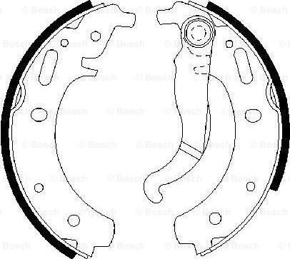 BOSCH 0 986 487 224 - Kit ganasce freno autozon.pro