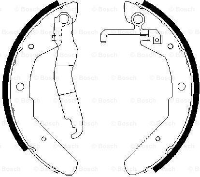 BOSCH 0 986 487 279 - Kit ganasce freno autozon.pro