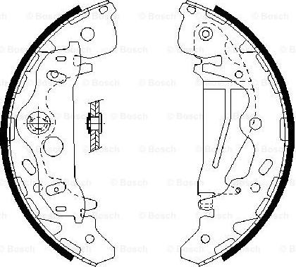 BOSCH 0 986 487 709 - Kit ganasce freno autozon.pro