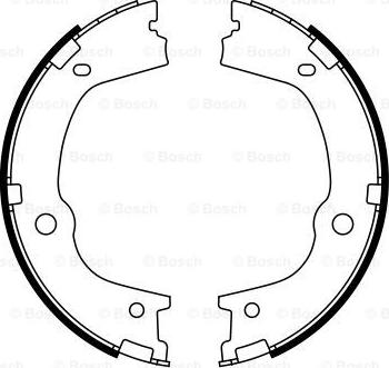 BOSCH 0 986 487 776 - Kit ganasce, Freno stazionamento autozon.pro