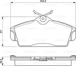 BOSCH 0 986 424 490 - Kit pastiglie freno, Freno a disco autozon.pro