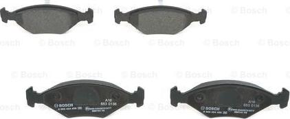 BOSCH 0 986 424 458 - Kit pastiglie freno, Freno a disco autozon.pro