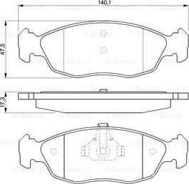 BOSCH 0 986 424 452 - Kit pastiglie freno, Freno a disco autozon.pro