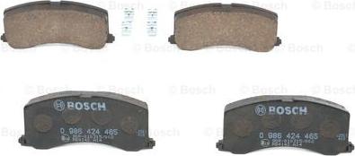 BOSCH 0 986 424 465 - Kit pastiglie freno, Freno a disco autozon.pro