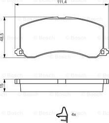 BOSCH 0 986 424 465 - Kit pastiglie freno, Freno a disco autozon.pro