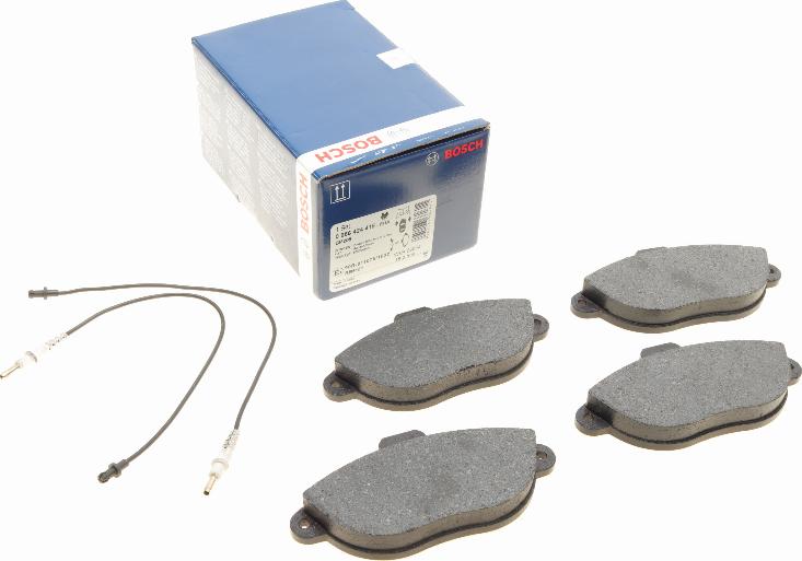 BOSCH 0 986 424 415 - Kit pastiglie freno, Freno a disco autozon.pro