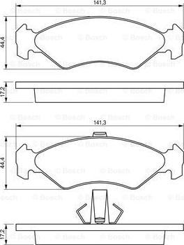 BOSCH 0 986 424 416 - Kit pastiglie freno, Freno a disco autozon.pro