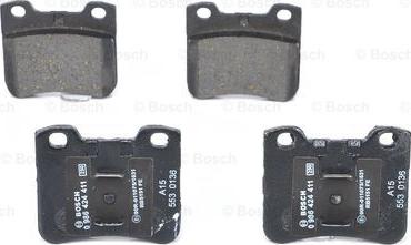 BOSCH 0 986 424 411 - Kit pastiglie freno, Freno a disco autozon.pro