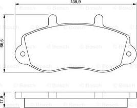 BOSCH 0 986 424 480 - Kit pastiglie freno, Freno a disco autozon.pro