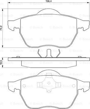 BOSCH 0 986 424 481 - Kit pastiglie freno, Freno a disco autozon.pro