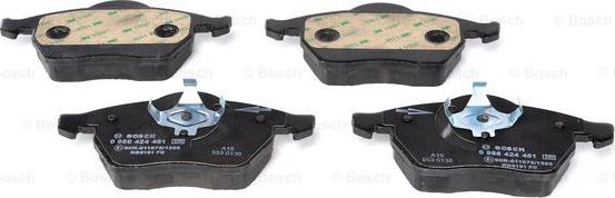 BOSCH 0 986 424 481 - Kit pastiglie freno, Freno a disco autozon.pro