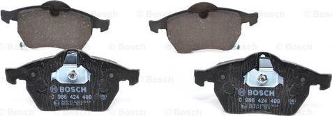 BOSCH 0 986 424 488 - Kit pastiglie freno, Freno a disco autozon.pro