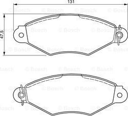 BOSCH 0 986 424 487 - Kit pastiglie freno, Freno a disco autozon.pro