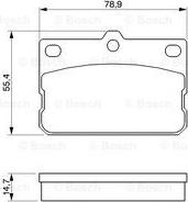 BOSCH 0 986 424 422 - Kit pastiglie freno, Freno a disco autozon.pro