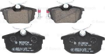 BOSCH 0 986 424 427 - Kit pastiglie freno, Freno a disco autozon.pro