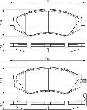 BOSCH 0 986 424 474 - Kit pastiglie freno, Freno a disco autozon.pro