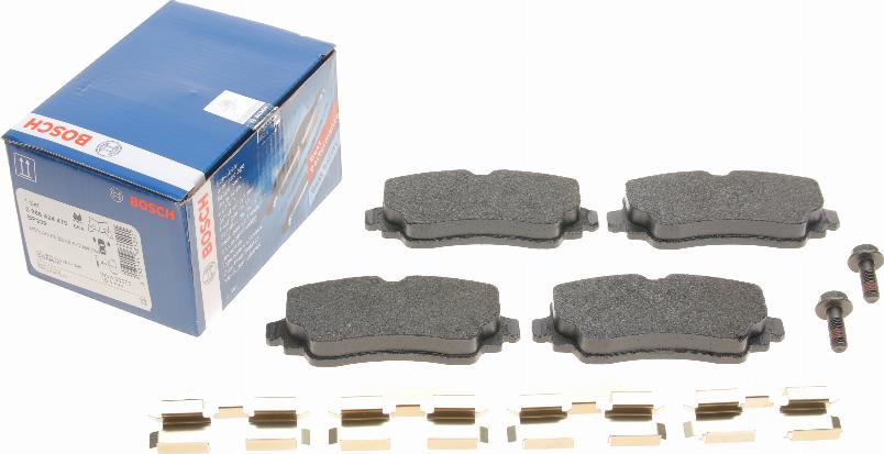 BOSCH 0 986 424 470 - Kit pastiglie freno, Freno a disco autozon.pro