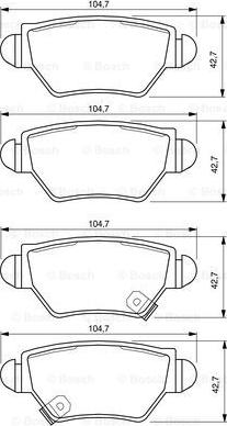 BOSCH 0 986 424 478 - Kit pastiglie freno, Freno a disco autozon.pro