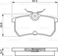 BOSCH 0 986 424 472 - Kit pastiglie freno, Freno a disco autozon.pro