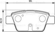 BOSCH 0 986 424 594 - Kit pastiglie freno, Freno a disco autozon.pro