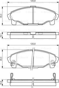 BOSCH 0 986 424 590 - Kit pastiglie freno, Freno a disco autozon.pro