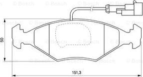 BOSCH 0 986 424 543 - Kit pastiglie freno, Freno a disco autozon.pro