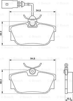 BOSCH 0 986 424 542 - Kit pastiglie freno, Freno a disco autozon.pro