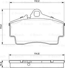 BOSCH 0 986 424 569 - Kit pastiglie freno, Freno a disco autozon.pro