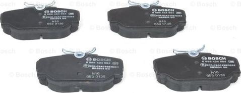 BOSCH 0 986 424 564 - Kit pastiglie freno, Freno a disco autozon.pro