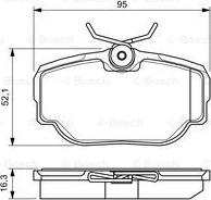 BOSCH 0 986 424 564 - Kit pastiglie freno, Freno a disco autozon.pro