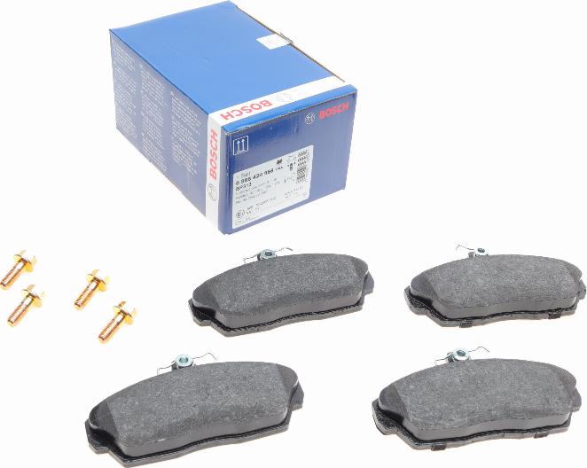 BOSCH 0 986 424 566 - Kit pastiglie freno, Freno a disco autozon.pro