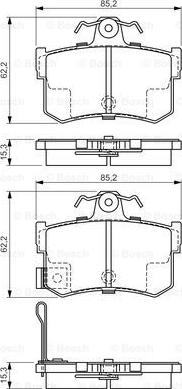 BOSCH 0 986 424 568 - Kit pastiglie freno, Freno a disco autozon.pro